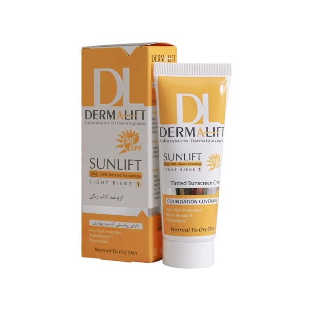 668a855324ae09d763c7c42558e935be-single.jpg کرم ضد آفتاب SPF50 درمالیفت مناسب پوست های خشک و معمولی شماره 1 حجم 40 میلی لیتر - بژ روشن - لیپورا
