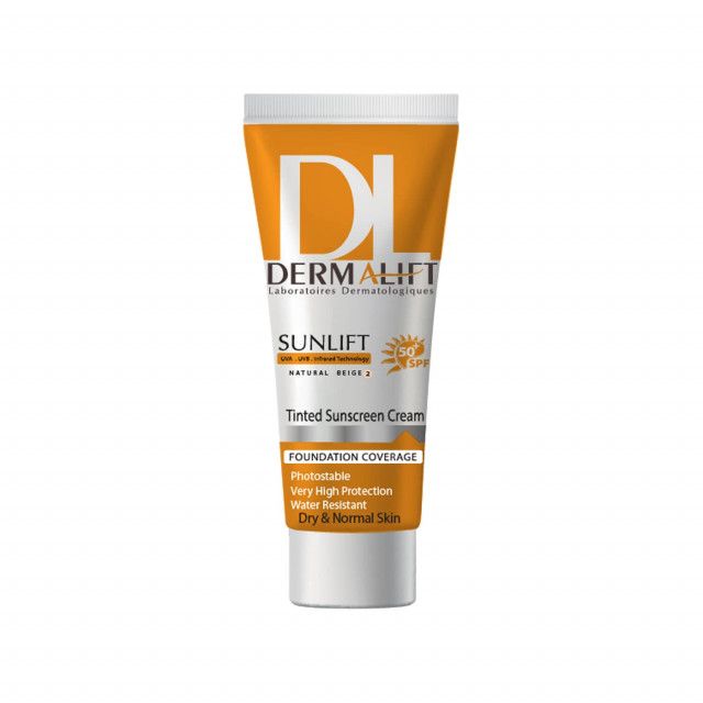 844129c946d0bec6a21247fae58005d7-single.jpg کرم ضد آفتاب رنگی درمالیفت مدل SPF50 محافظ UVA ،UVB، ضد آب، مناسب پوست خشک حجم 40 میلیلیتر - لیپورا