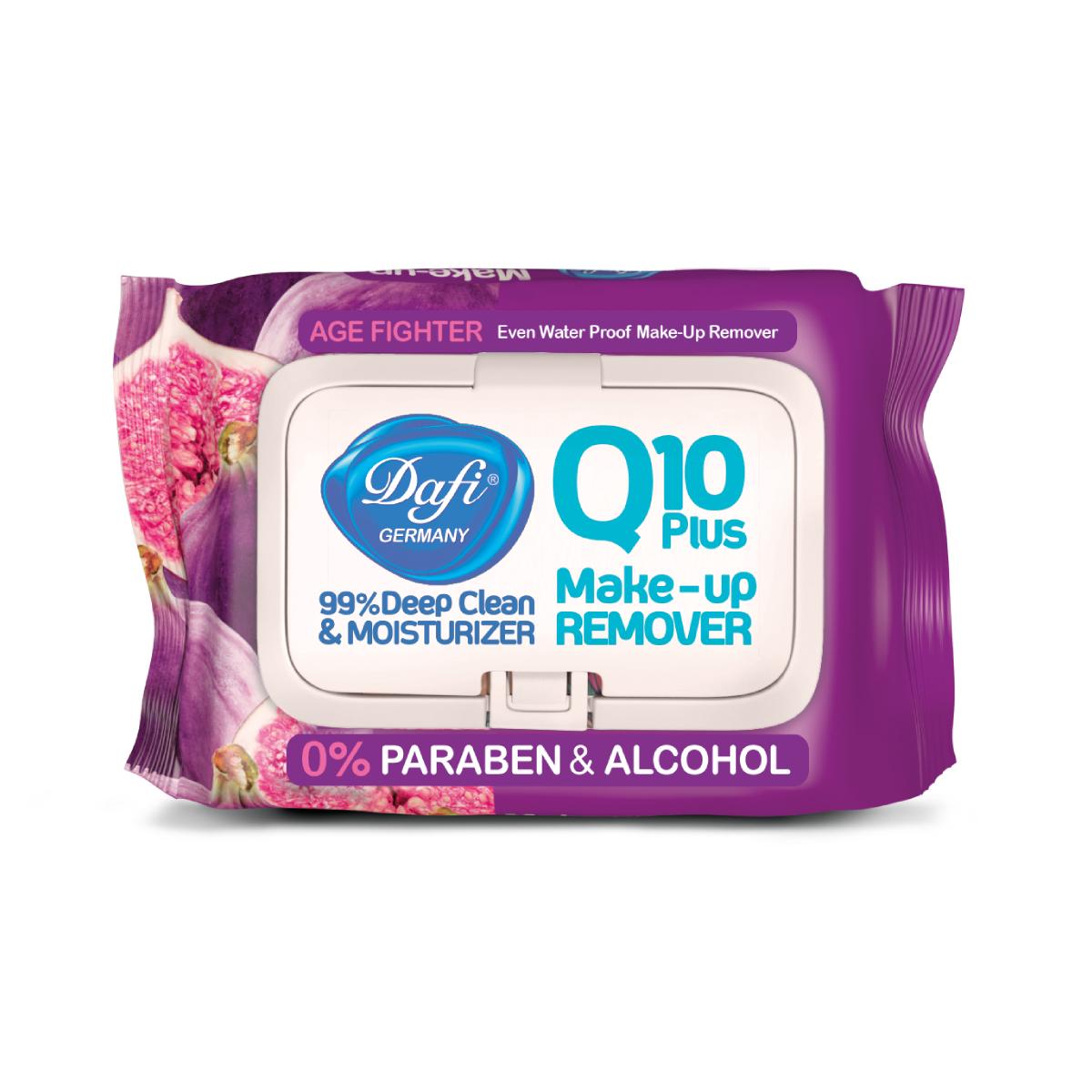 dafi043.jpg دستمال مرطوب پاک کننده آرایش دافی مدل Q10 طرح میوه انجیر بسته 50 عددی - لیپورا